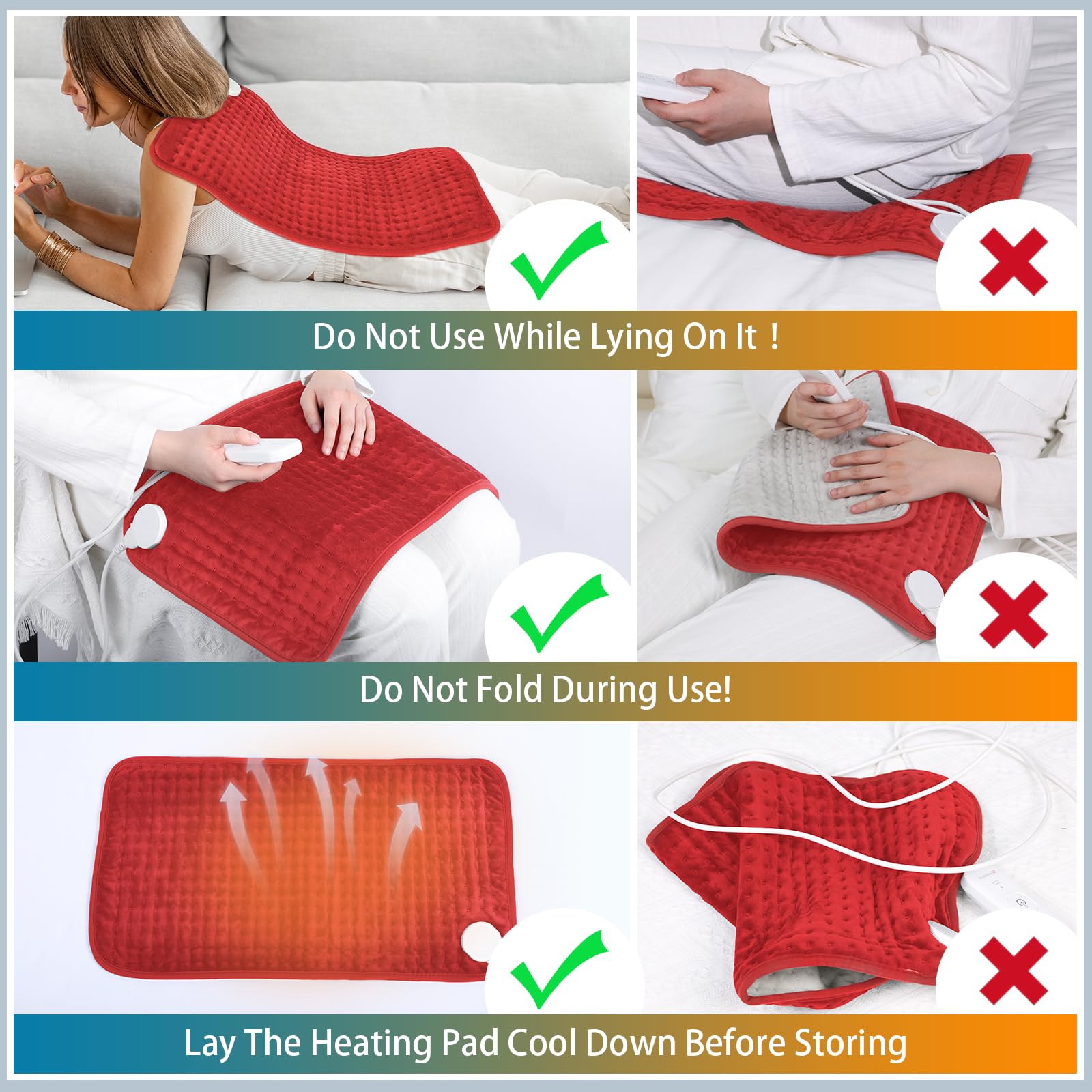 Comfytemp lavado a máquina con funda lavable y fácil limpieza.