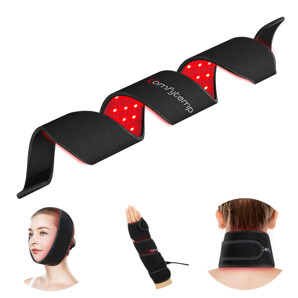 Comfytemp Envoltura de luz roja de 37 pulgadas con cobertura amplia para el cuerpo