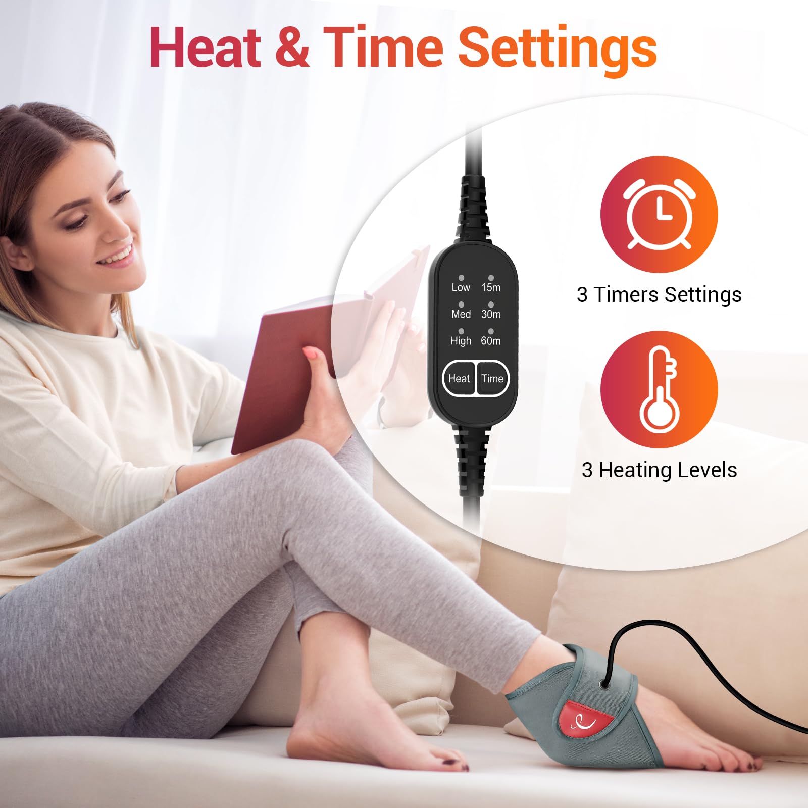 Tejido de malla transpirable de Comfytemp para uso cómodo prolongado.