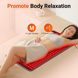 La manta Comfytemp roja con 4 modos y 3 niveles de intensidad.