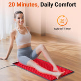 La manta de luz roja Comfytemp para uso diario en espalda y piernas.