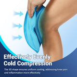 Comfytemp rodilla 3D doble-gel: incluye dos geles para terapias alternas