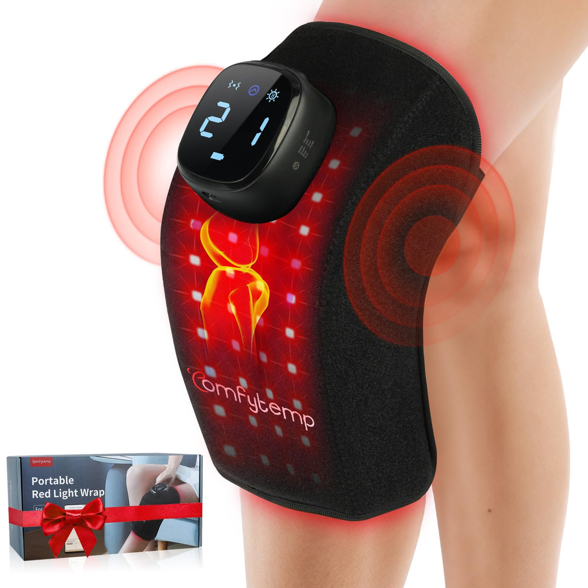 Comfytemp Rodilla con diseño ergonómico 3D para uso cómodo durante la sesión.