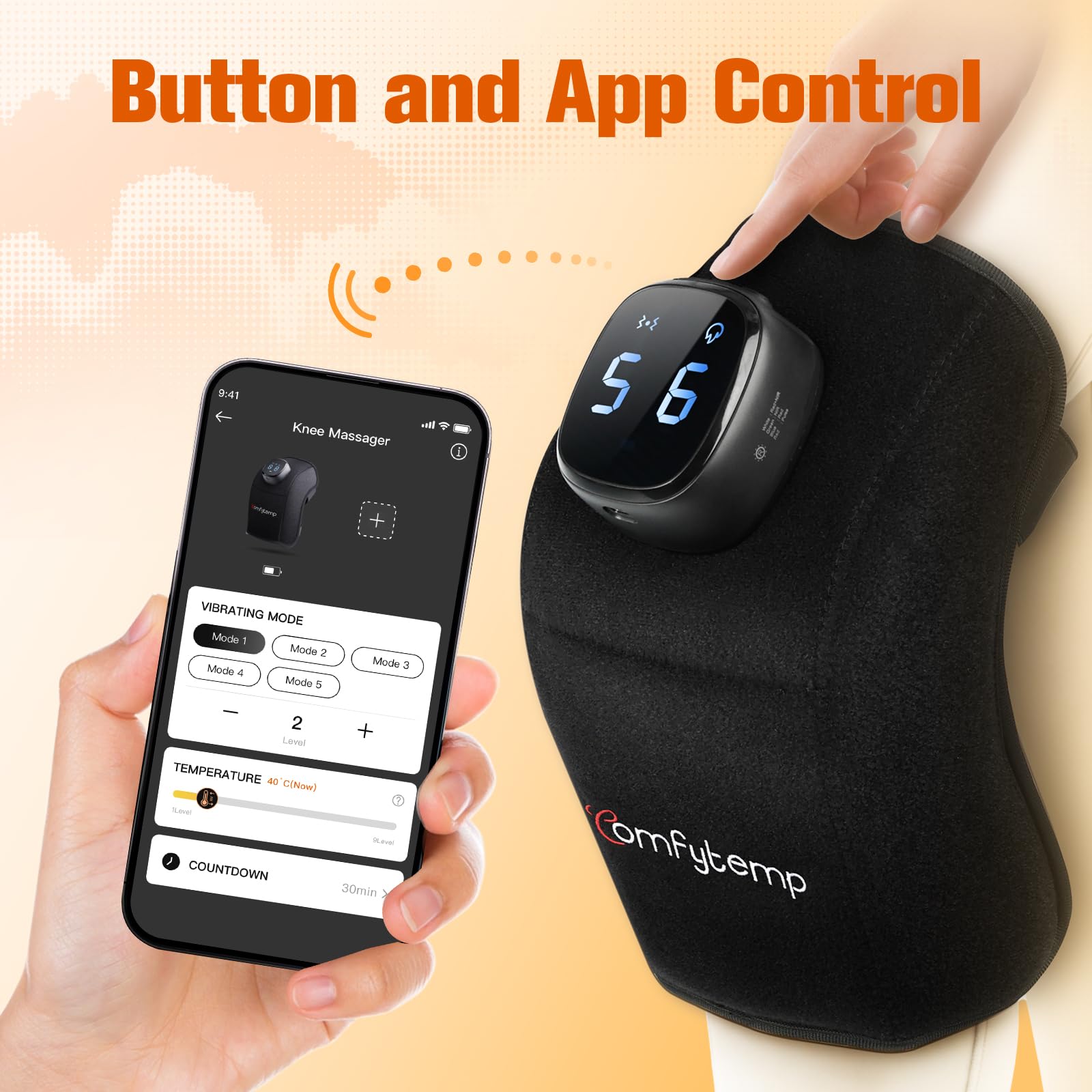 Comfytemp rodilla control por app para mayor conveniencia y visibilidad.