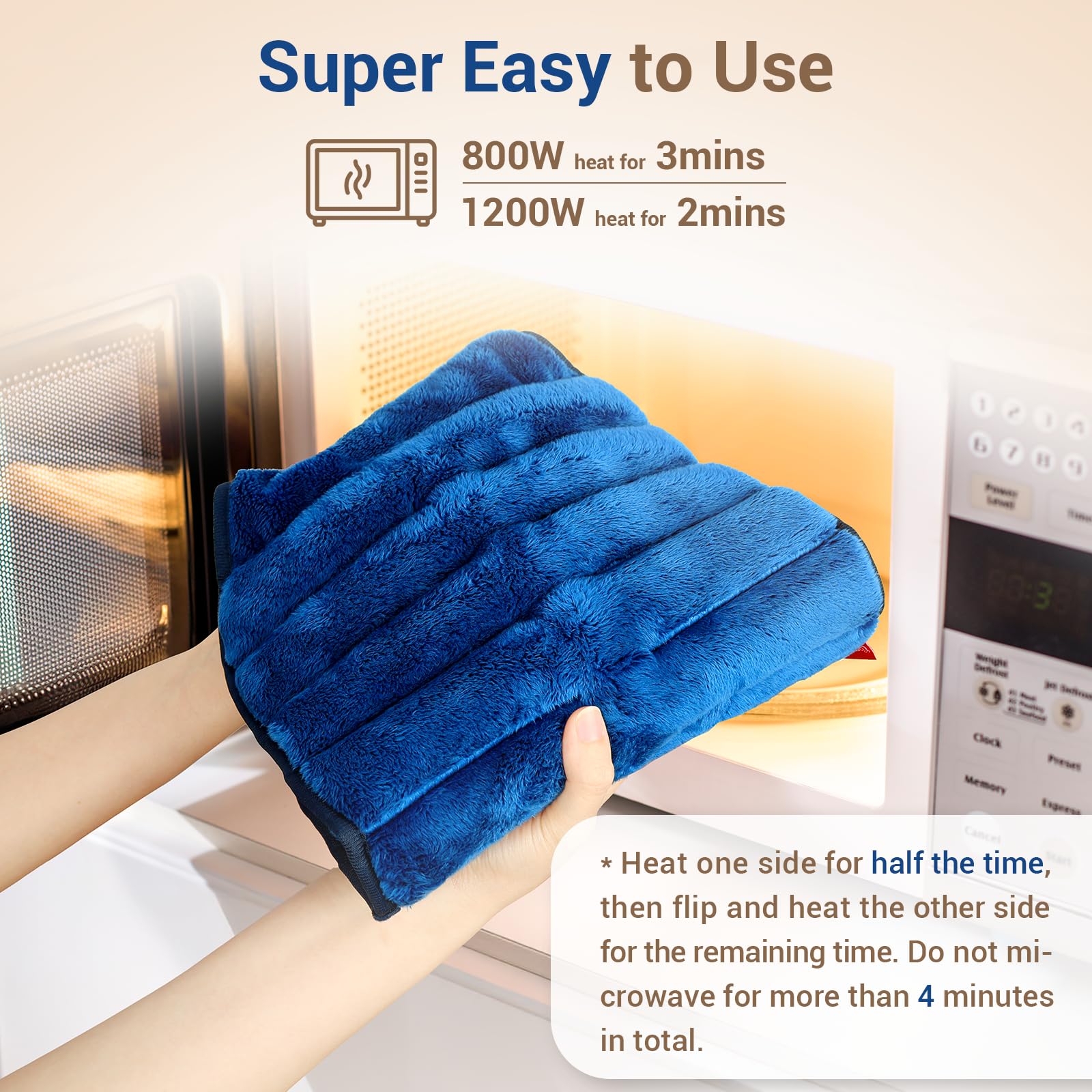 Comfytemp Sin Cables, Uso Rápido en Microondas