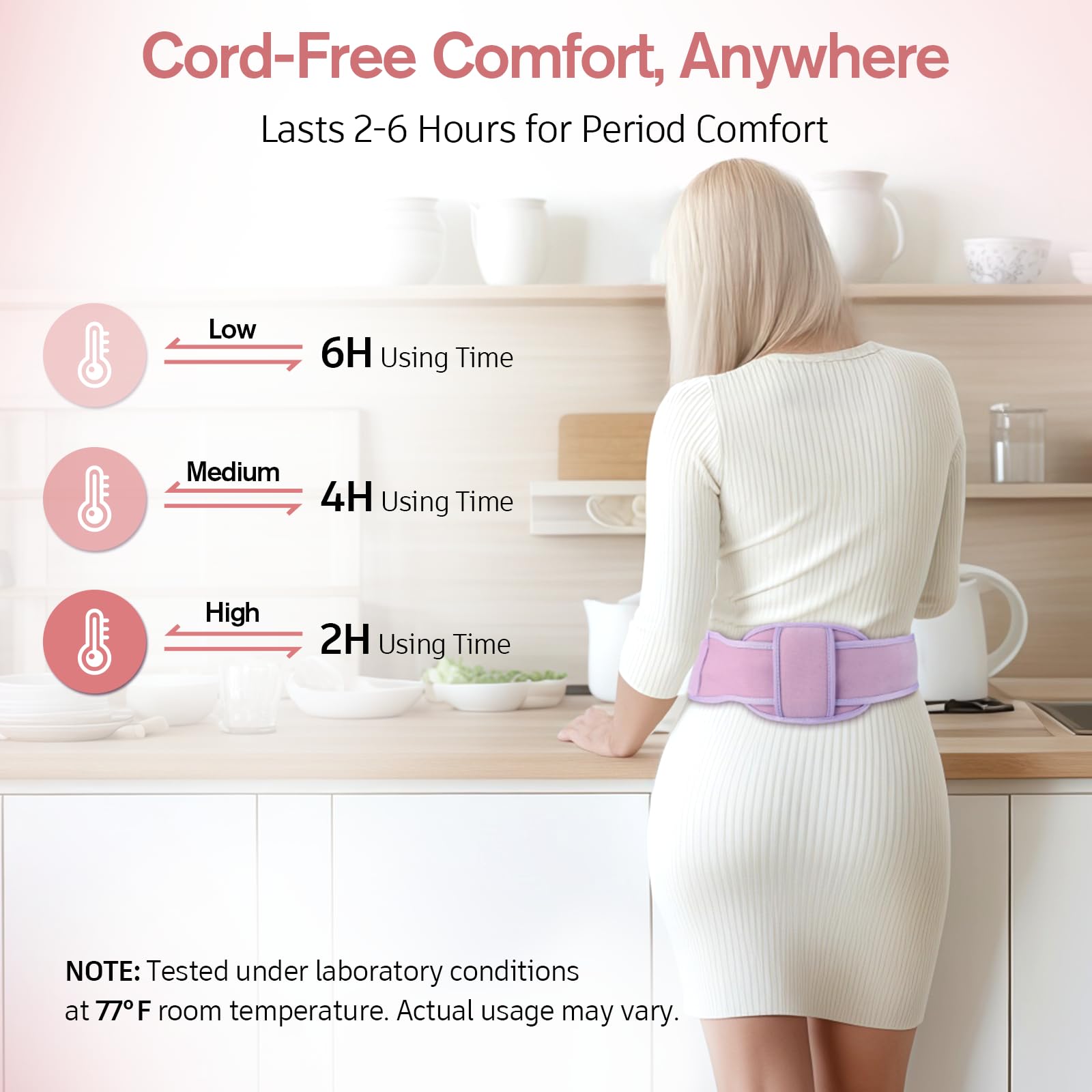 Comfytemp superficie de calor amplia cubre abdomen y espalda