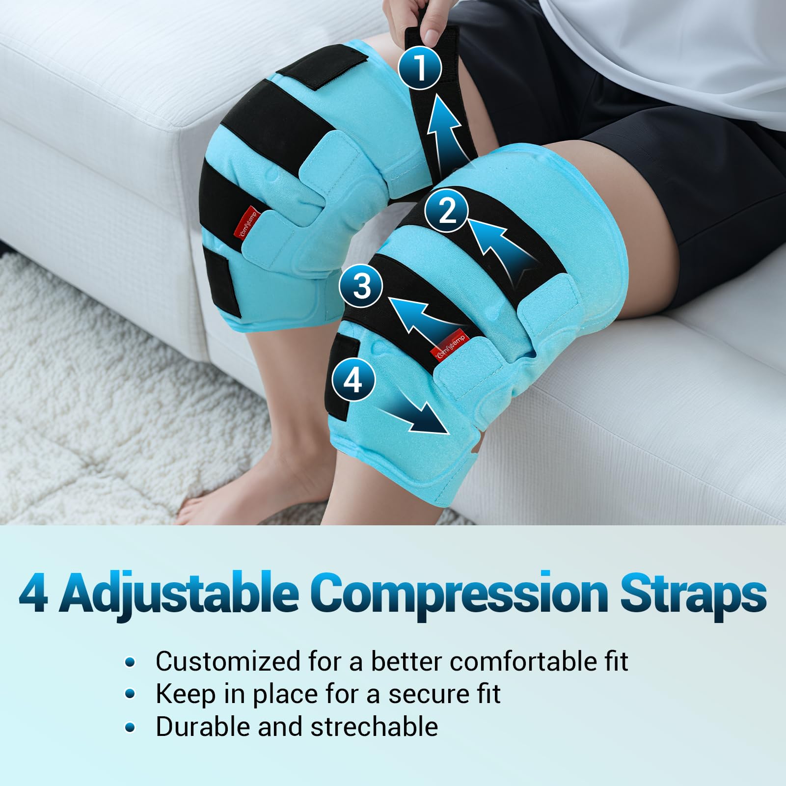 Terapia fría o caliente de 30 minutos con Comfytemp para versatilidad.