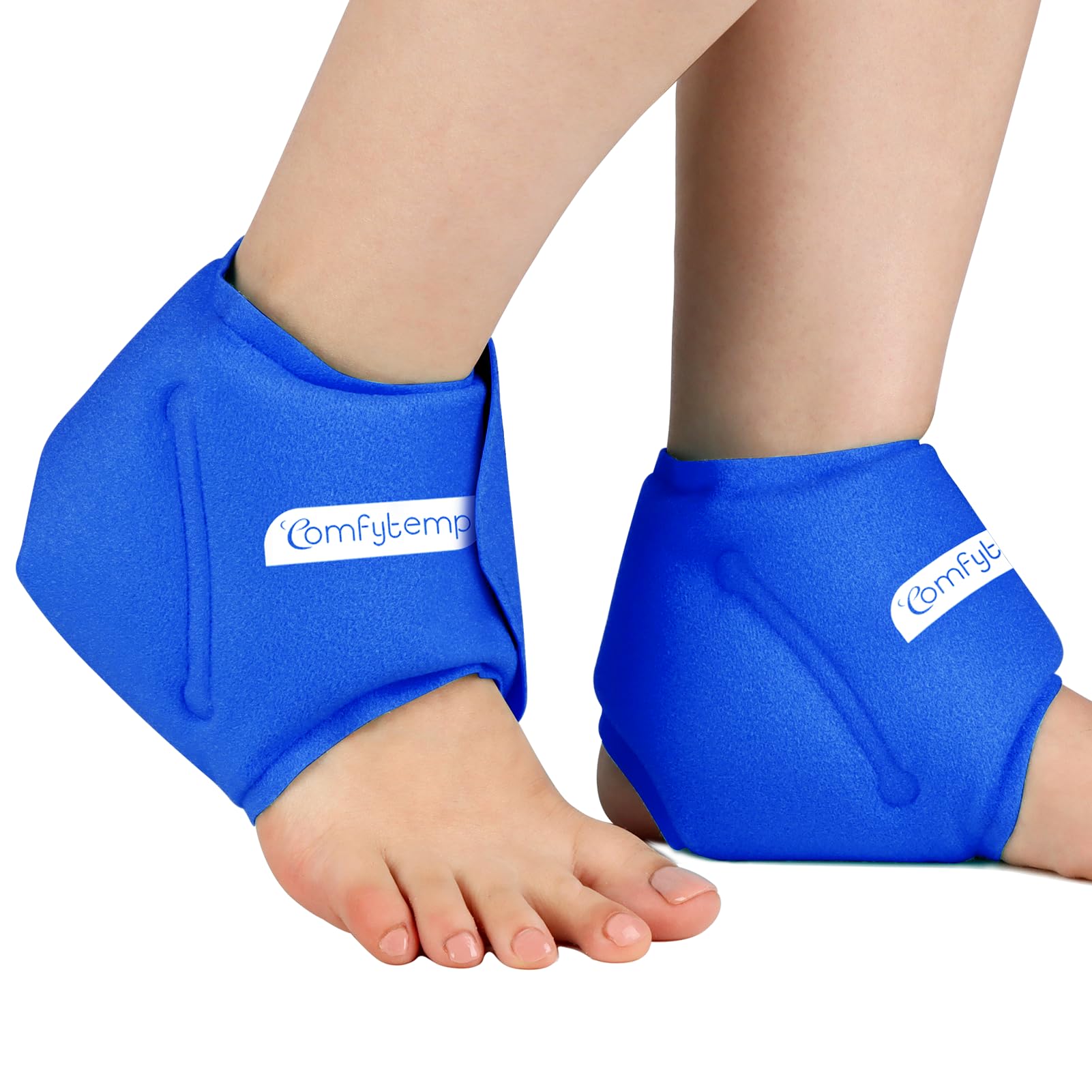 Almohadilla frontal de Comfytemp para tobillo ofrece enfriamiento localizado y alivio cómodo.