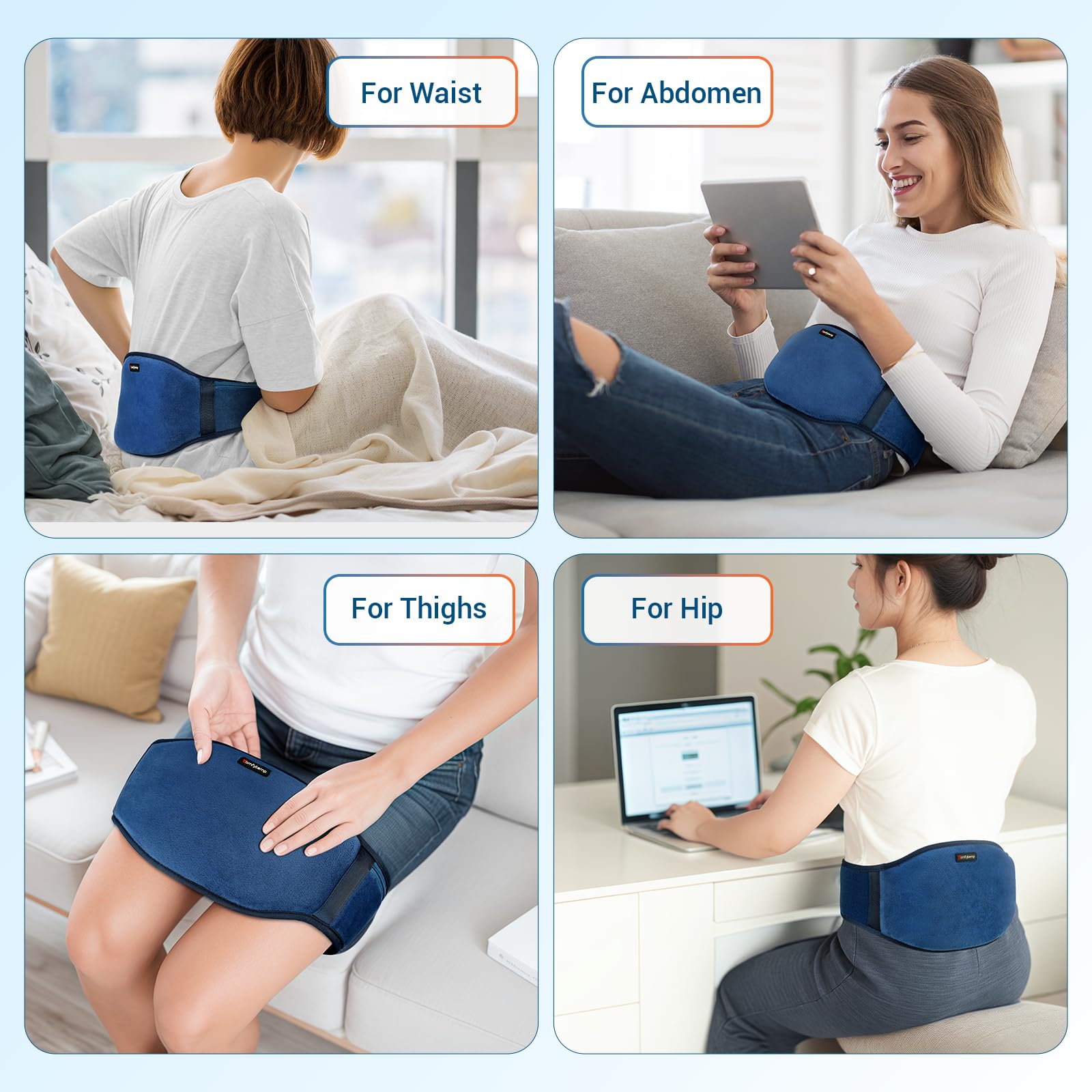 Confort diario con Comfytemp, calor suave y masaje en cualquier momento