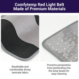 Uso en múltiples zonas del cuerpo con la manta de luz de Comfytemp.
