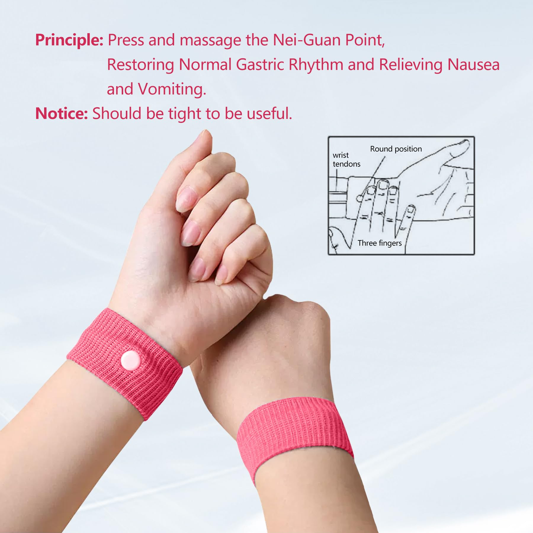 Cierre elástico suave de la pulsera COMFYTHERA, fácil de ajustar.