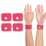 Pulsera COMFYTHERA de mareo con acupresión rosado grande para viajes más cómodos.