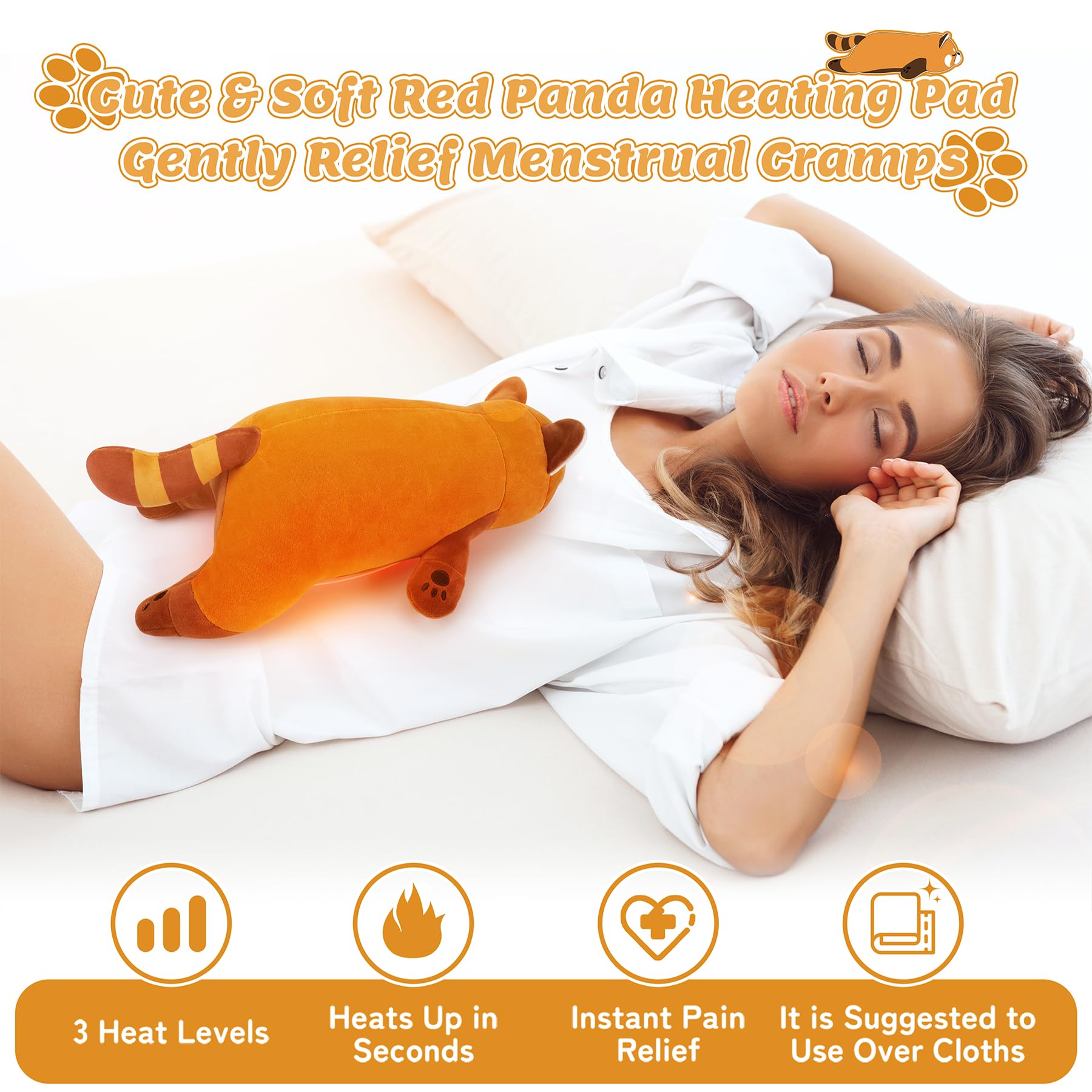 Panda rojo suave de Comienzo Auspicioso, tacto tierno para relajación.
