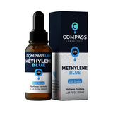 COMPASS LABORATORY metileno azul, botella 50 ml, dosificación precisa para uso diario.