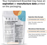 Viaje cómodo con Complement Essential, botella duradera para hábitos saludables.
