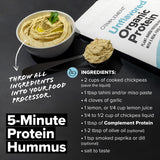 Complement proteina vegana bajo carbohidratos para dietas.