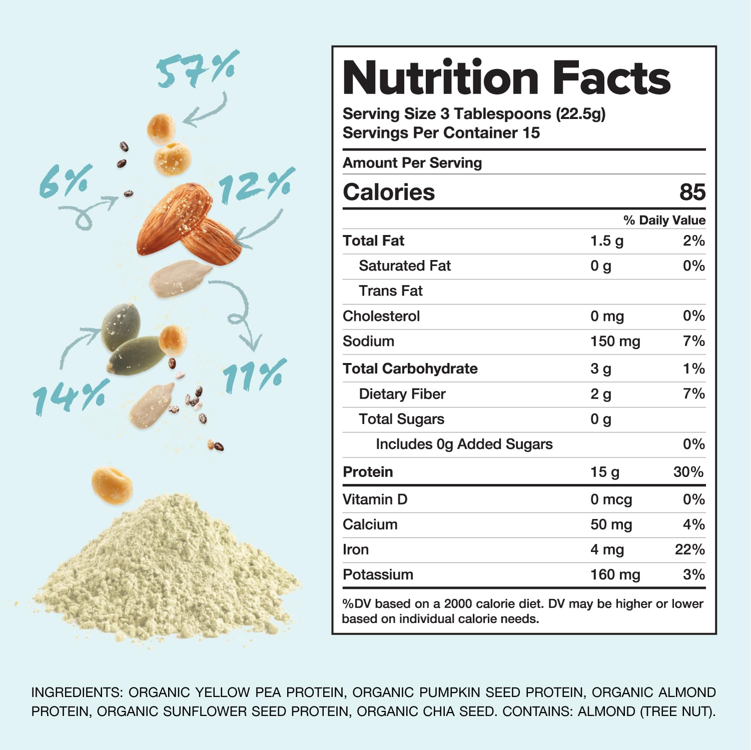 Complement proteina vegana sin gluten para opciones aptas.