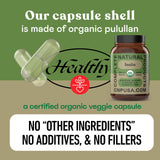Complete Natural Products Inulina orgánica en cápsulas, aptas para dietas veganas.