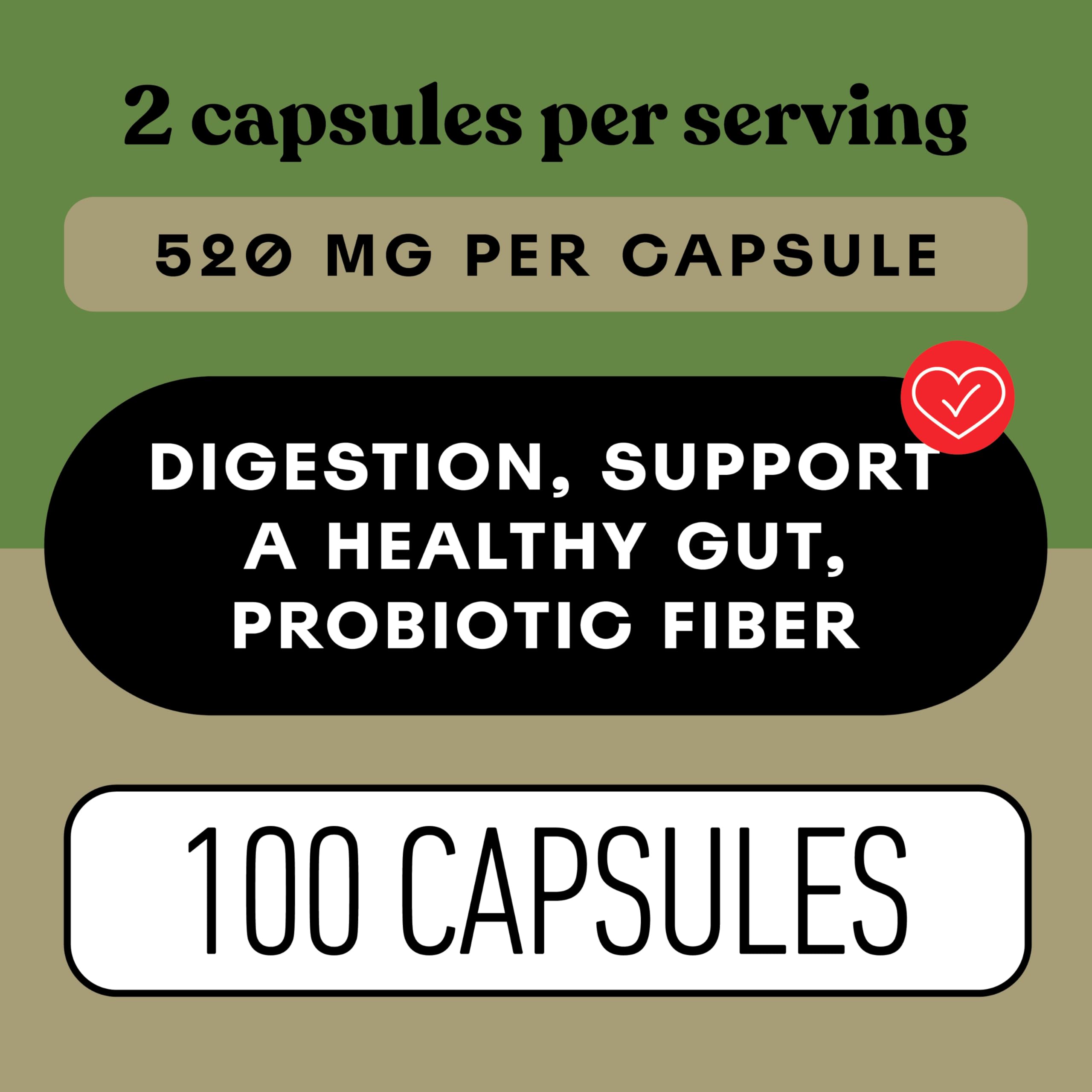 Complete Natural Products Inulina orgánica en cápsulas, digestión suave gracias a la fibra prebiótica.