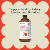 Complete Natural Kidney Complete, vertido en copa muestra la textura suave y fácil mezcla.