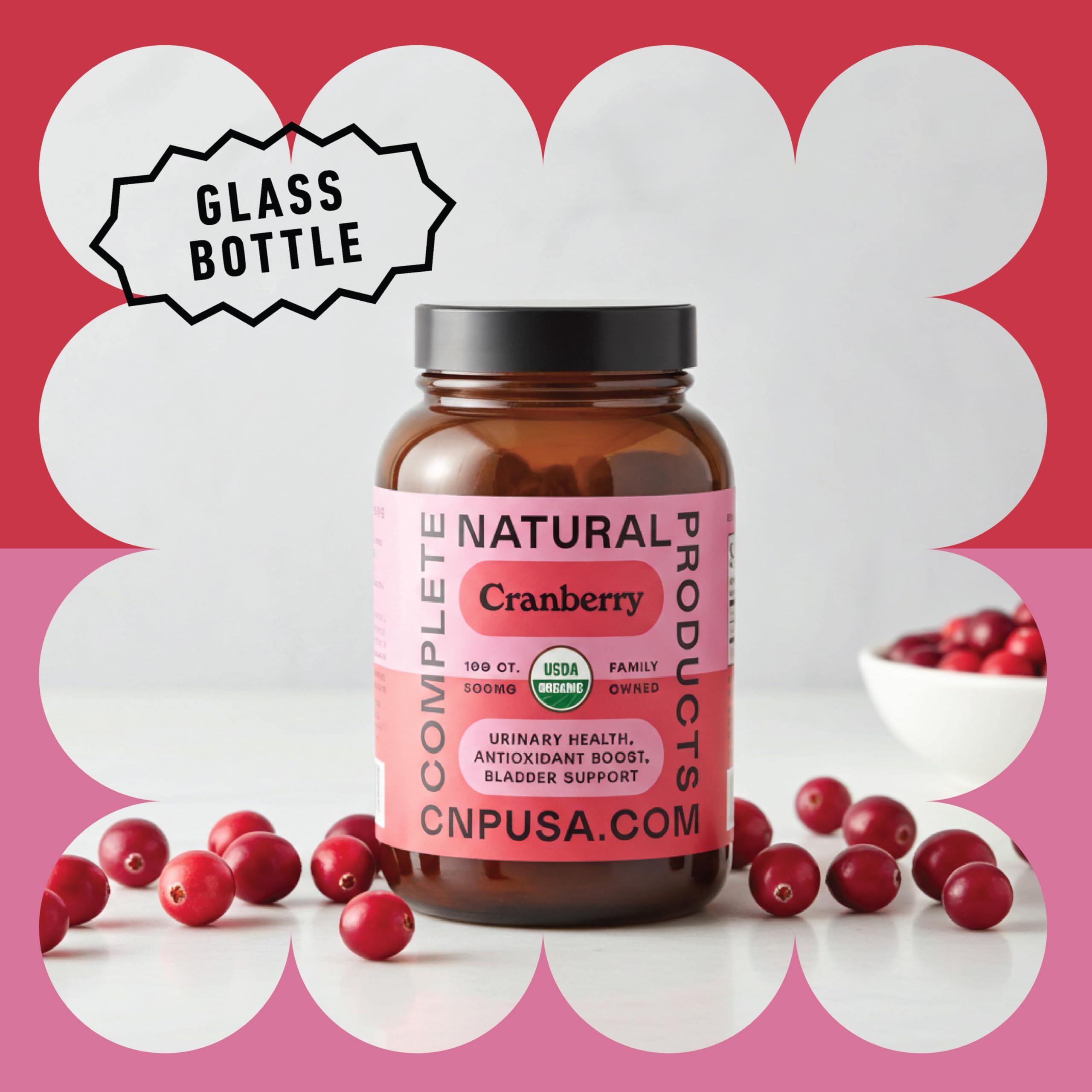Complete Natural Products cápsulas basadas en planta con arándano para bienestar