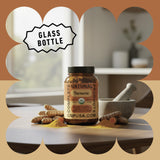 Complete Natural Products cúrcuma 600 mg, polvo visible de raíz dentro de la cápsula