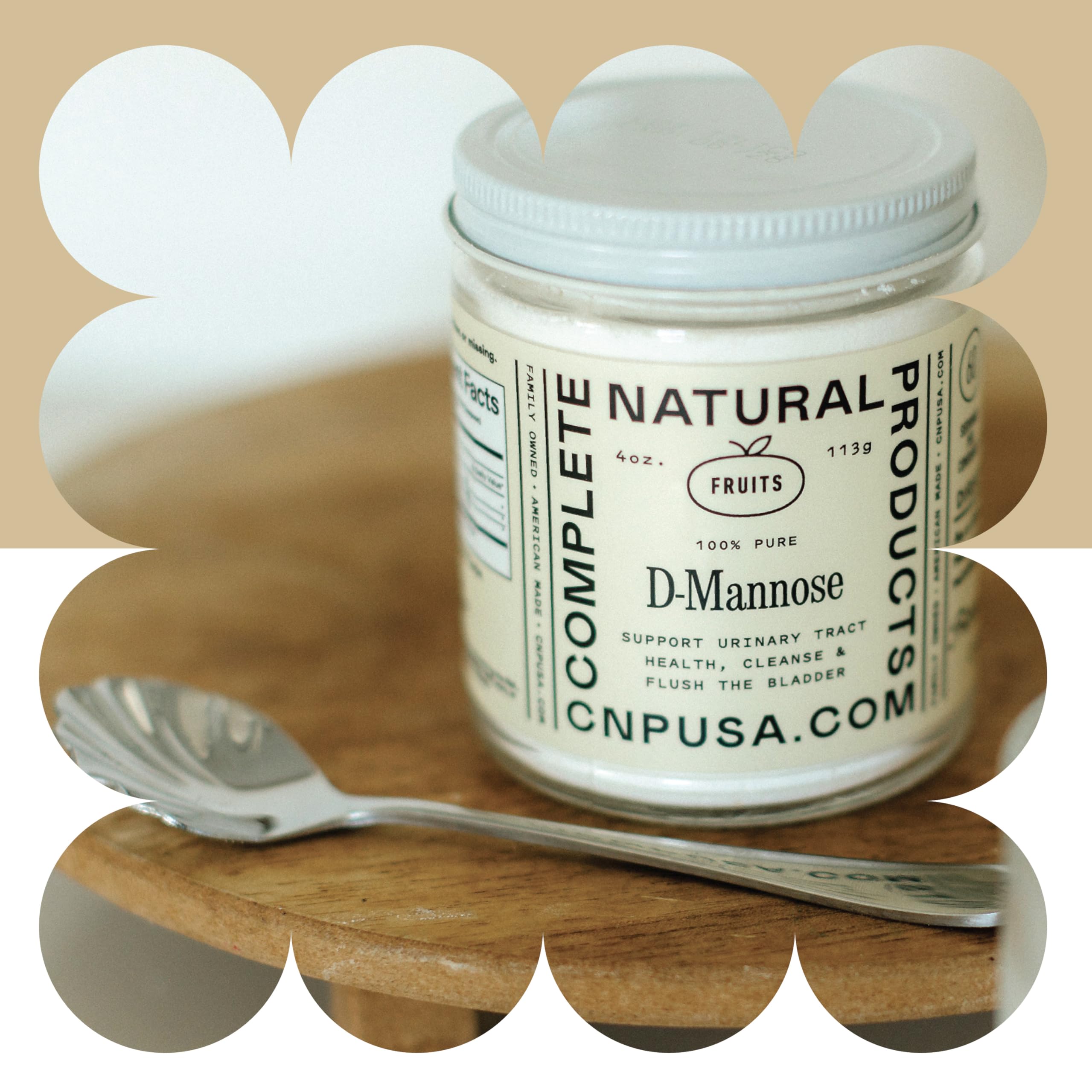 Polvo de Complete Natural Products D‑Mannosa con absorción rápida frente a cápsulas
