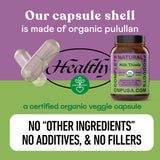 Envase de vidrio sostenible de Complete Natural Products, conserva la frescura.