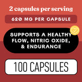 Complete Natural Remolacha Orgánica cápsulas, contiene nitratos y antioxidantes naturales.
