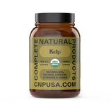 Complete Natural Sea Kelp Capsules: botella frontal para ingesta diaria de yodo natural.