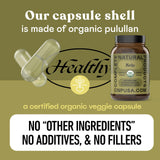 Complete Natural Sea Kelp Capsules: embalaje sostenible que protege el contenido.