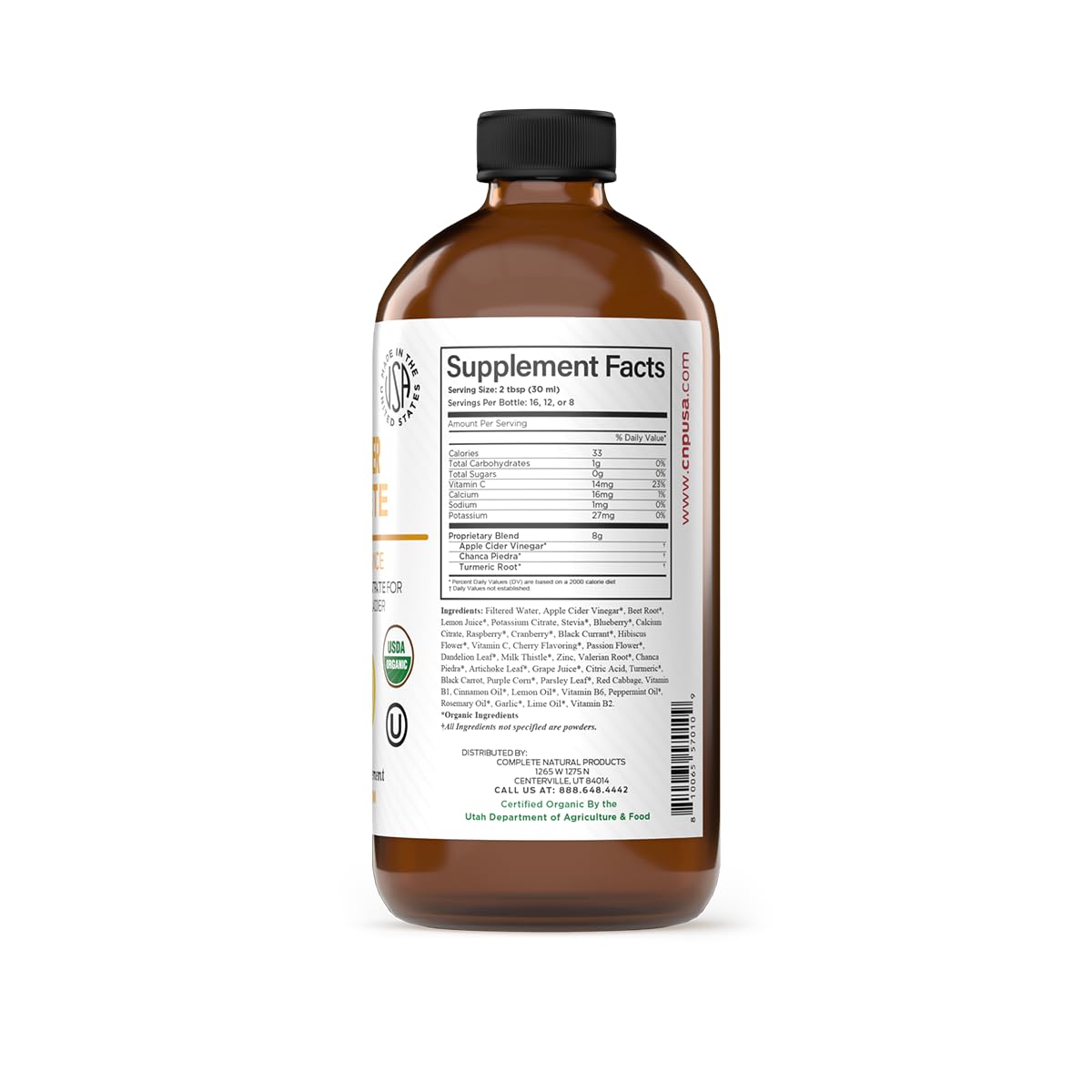 Complete Natural mezcla vinagre sidra manzana para equilibrio digestivo