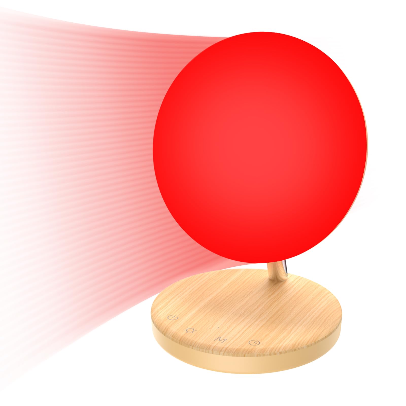 COMSYNC lámpara terapia luz roja 670nm para dormir mejor