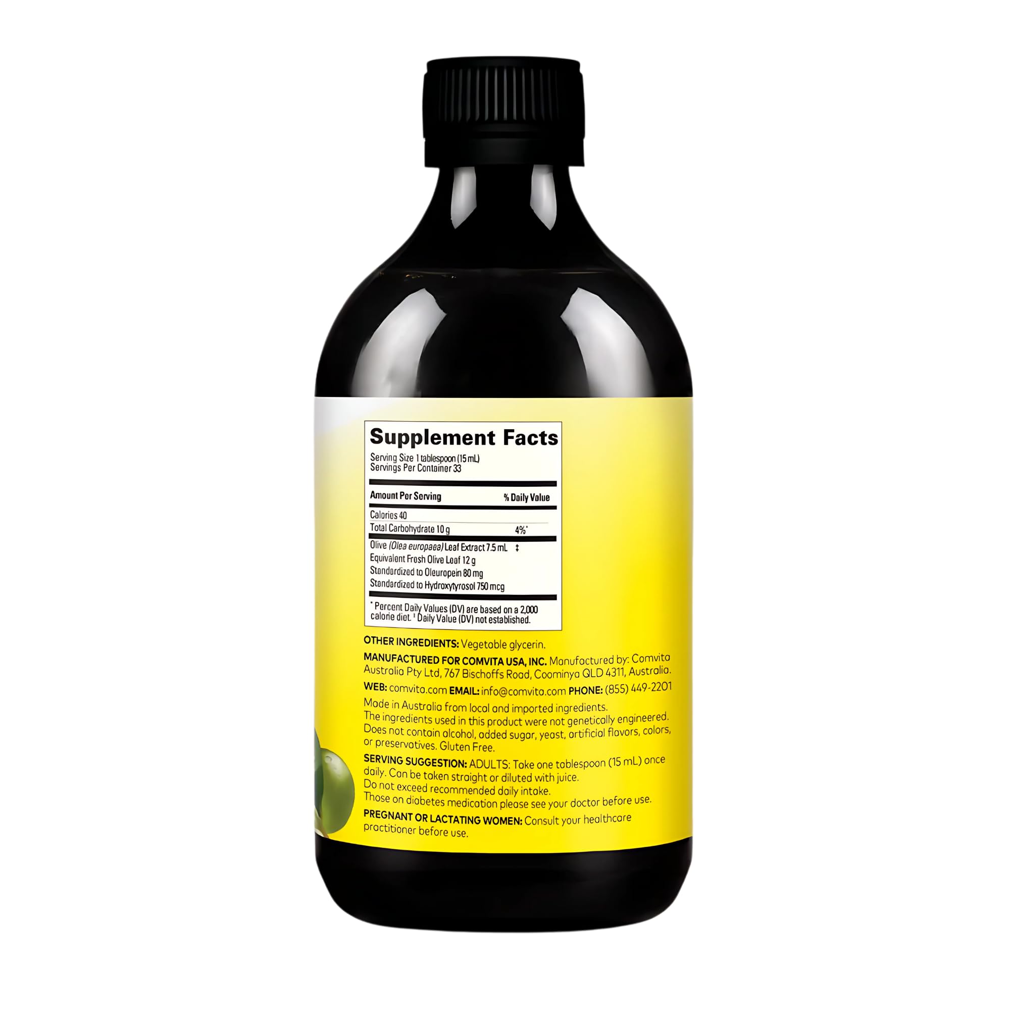 COMVITA Oleuropeína en detalle, enfoque cercano para antioxidantes