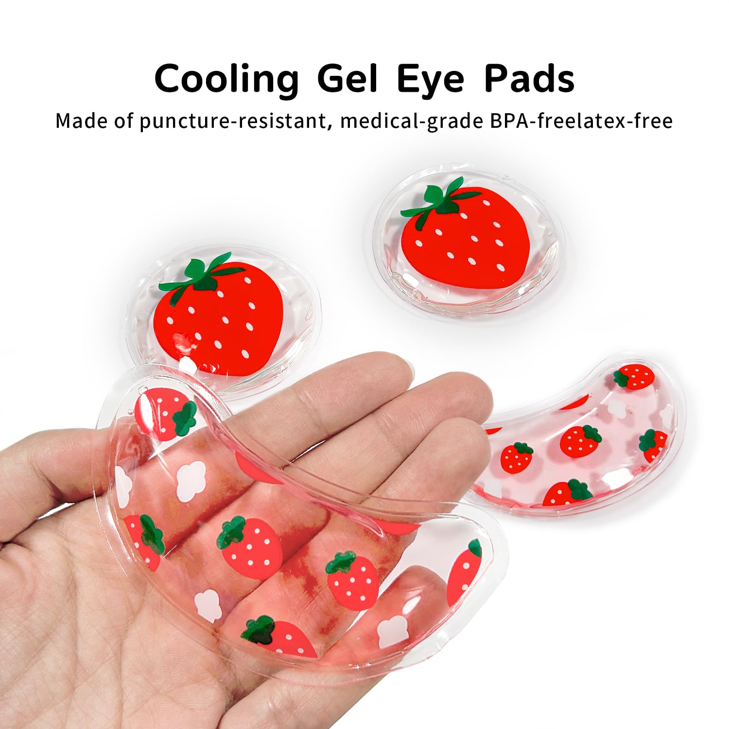 CONBELLA gel ocular flexible, parche reutilizable, se adapta al contorno para mayor contacto.