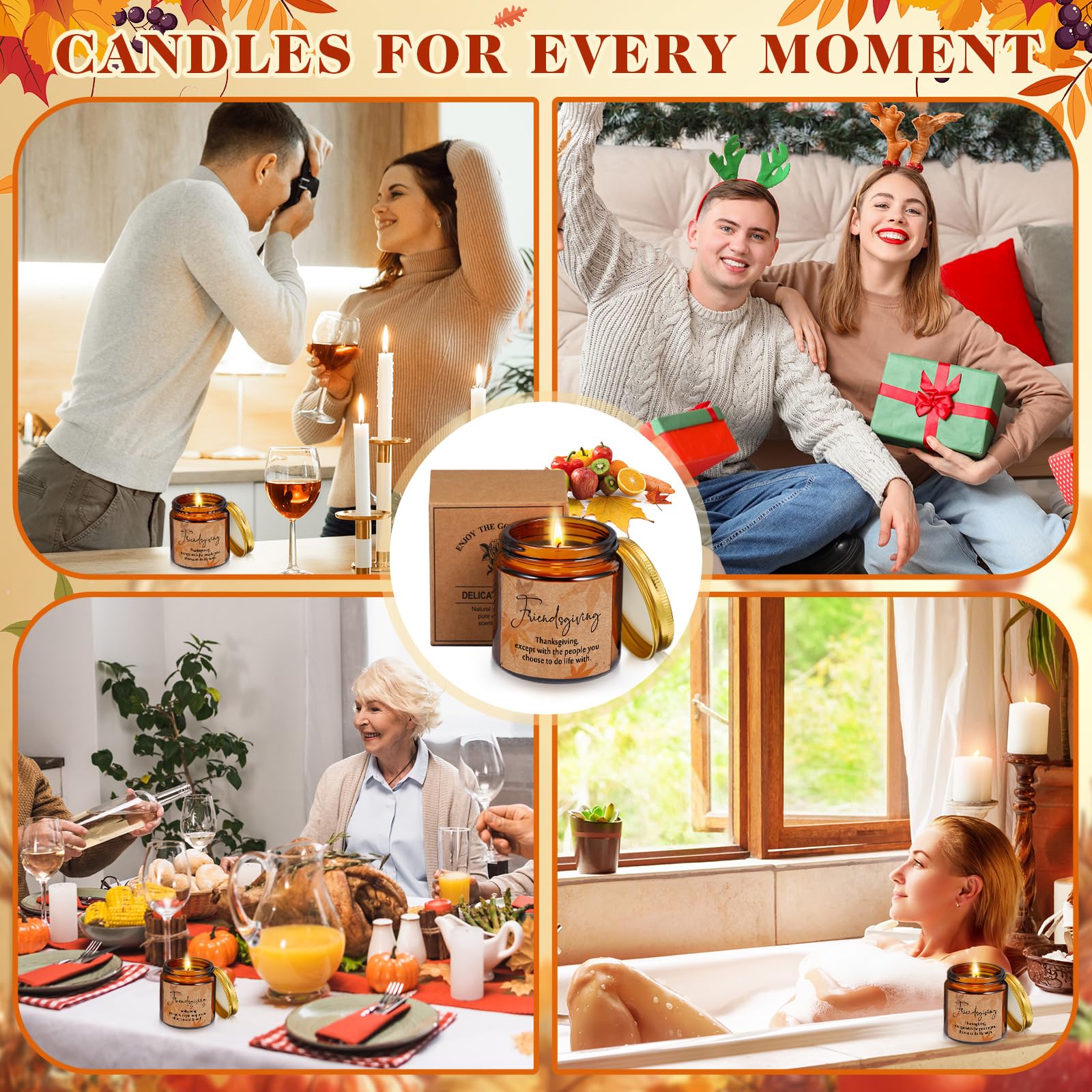 Ambiente cálido en casa con velas de temporada Conelist.