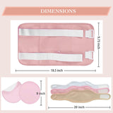 Conjunto de aceite de ricino, envoltura para piernas izquierda, sesión casera cómoda.