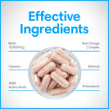 Consult Beaute Caps Pro etiqueta clara con ingredientes clave y beneficios visibles.