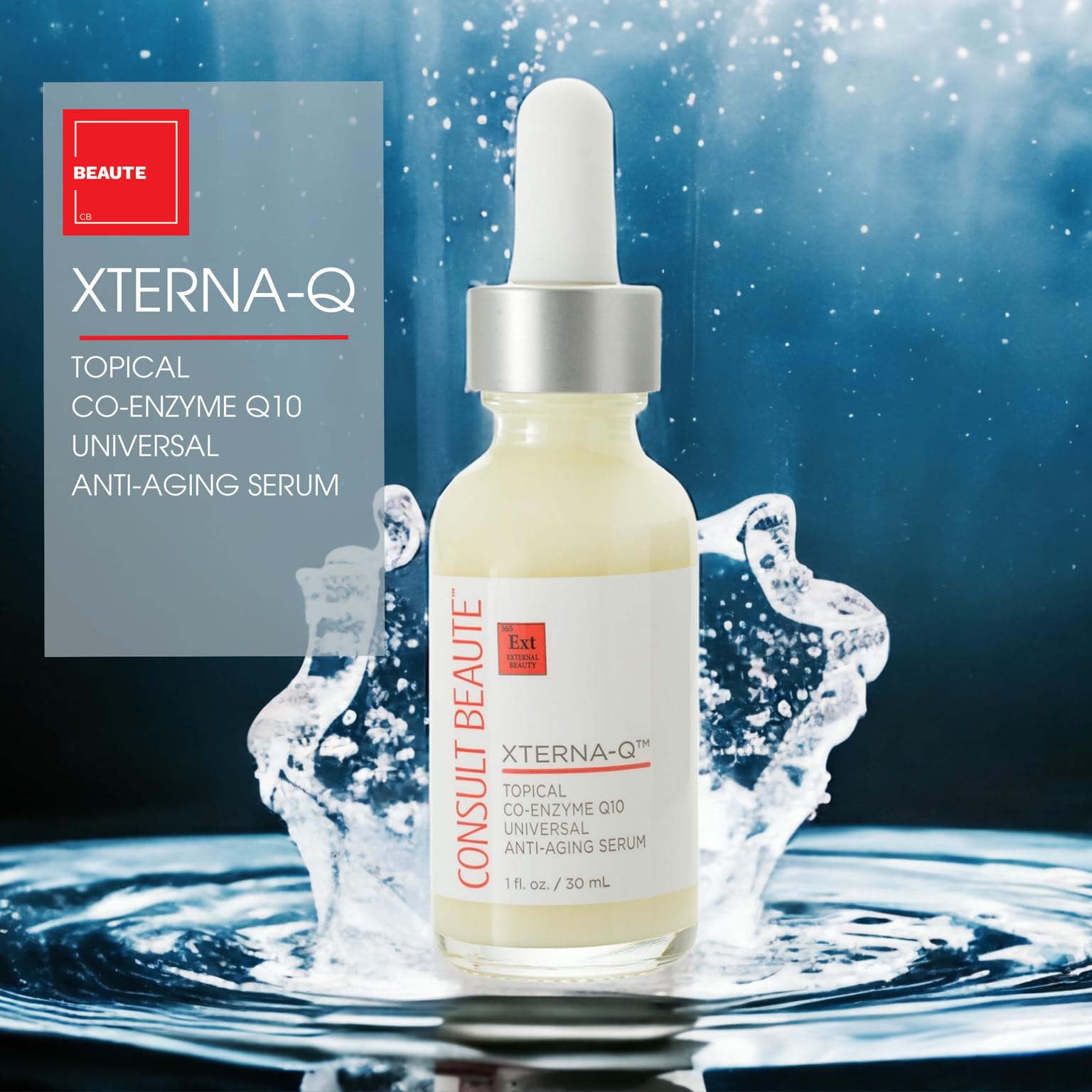 Consult Beaute XTERNA-Q suero facial para rostro y cuello, absorción rápida