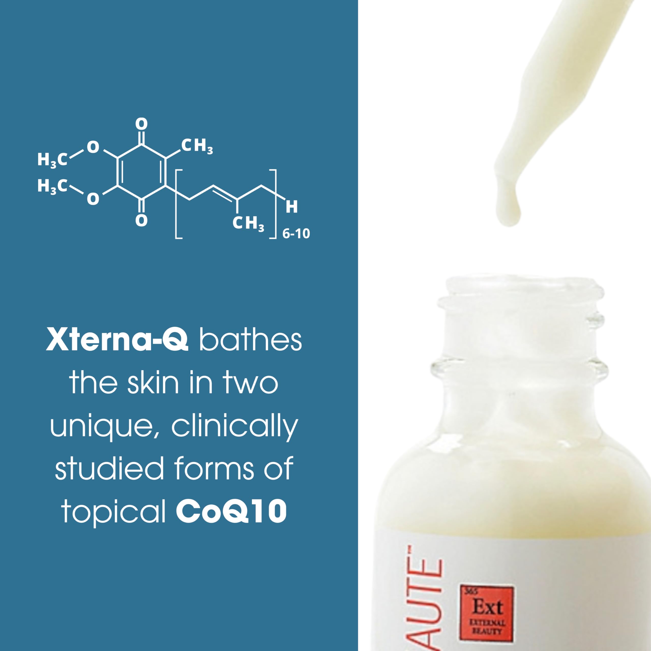 Consult Beaute XTERNA-Q etiqueta clara con CoQ10, beneficio antioxidante