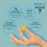 Consult Health Creovate Creatina Monohidrato Gomitas 5g gomitas veganas con pectina, digestión suave