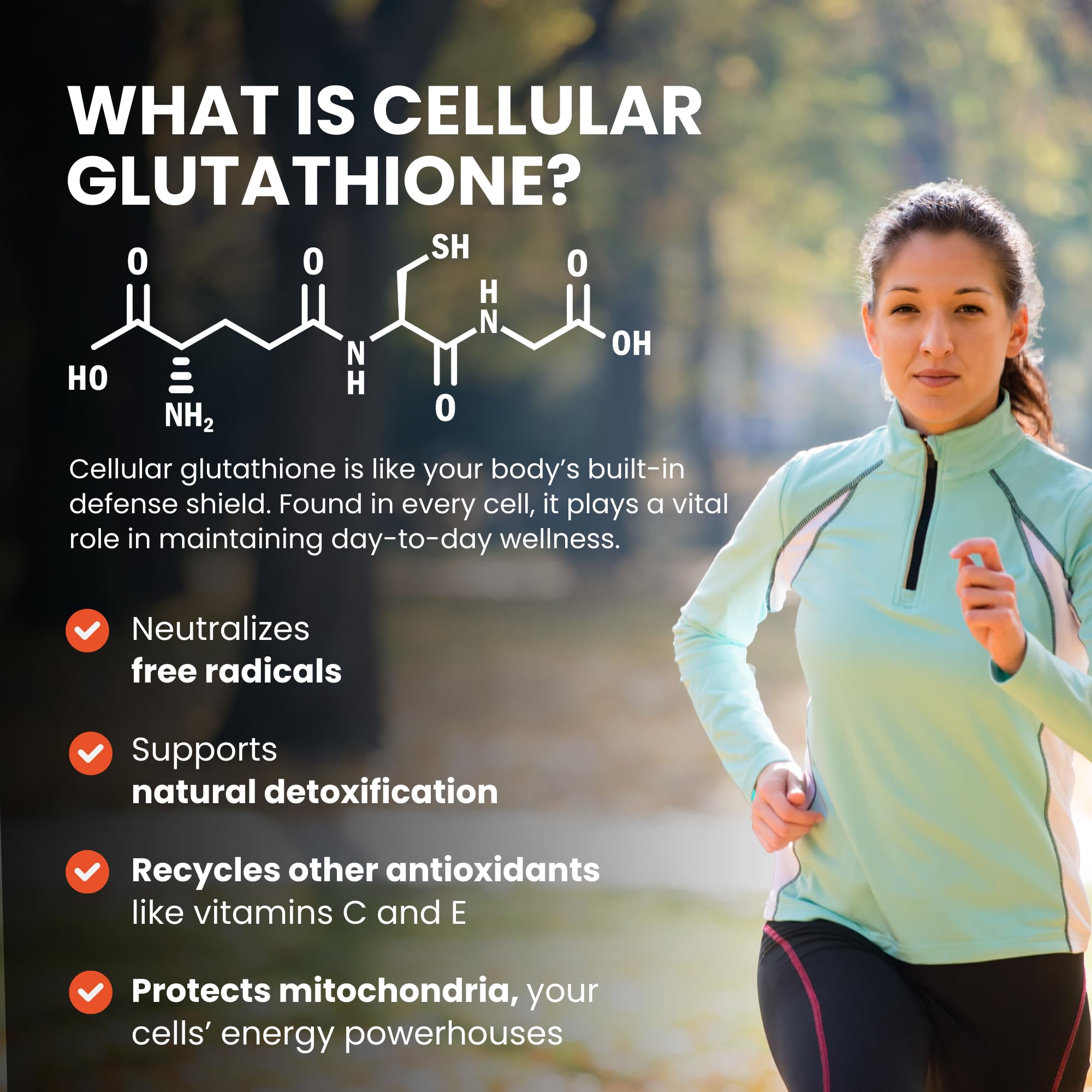 CONTINUAL-G Glyteine, toma diaria para apoyo antioxidante y bienestar.