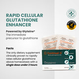 CONTINUAL-G Glyteine, frasco y cápsulas para experiencia estable en el día.