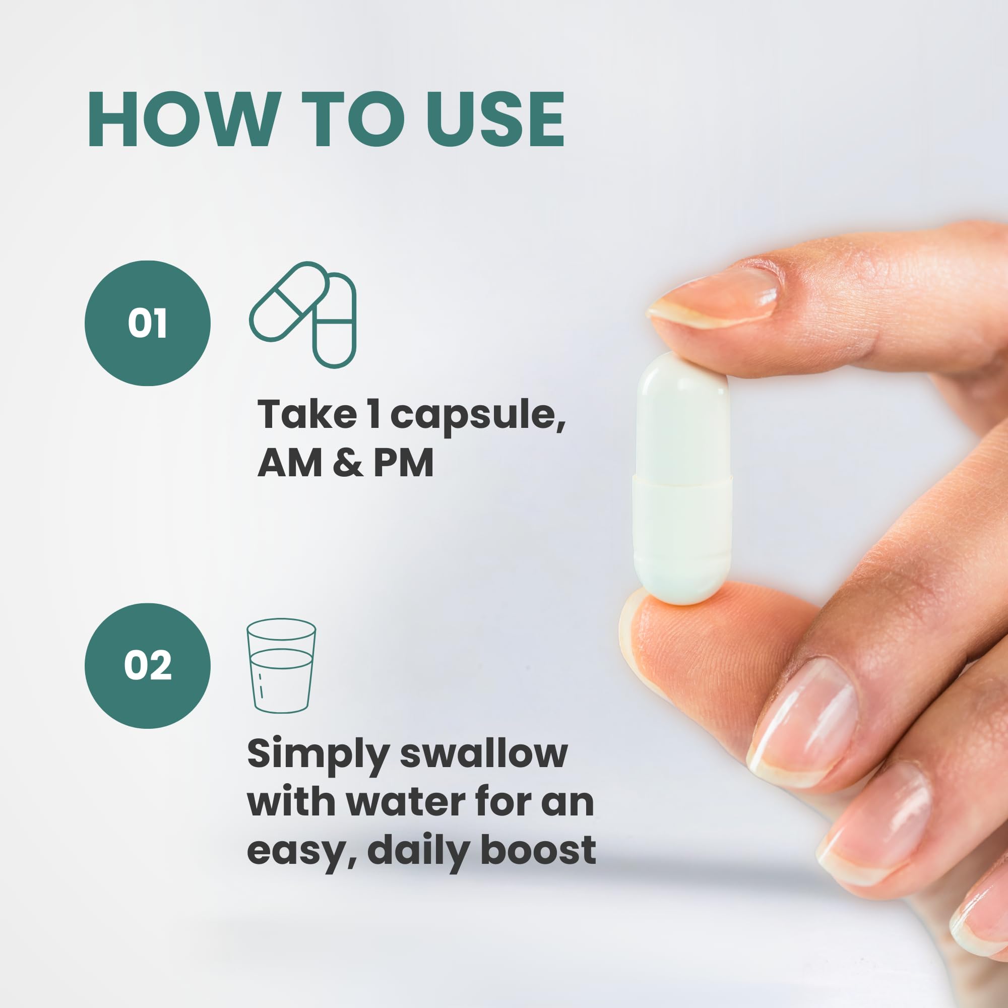 CONTINUAL-G Glyteine, frasco en primer plano para rutina matutina.