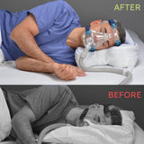 Para dormir de espalda con soporte suave y alineación de cuello.