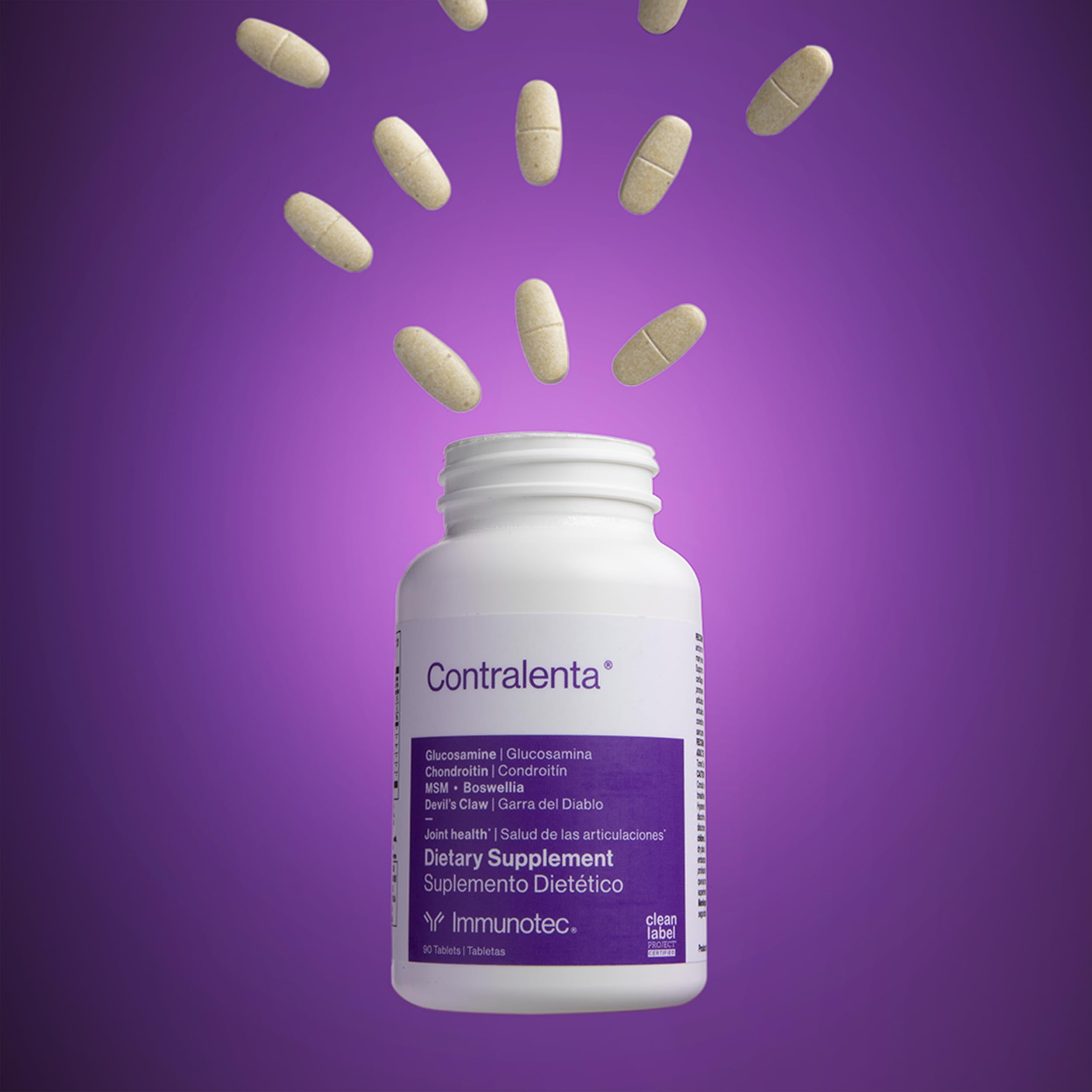 Immunotec Contralenta cápsulas-consumo-diario: forma conveniente para la movilidad.