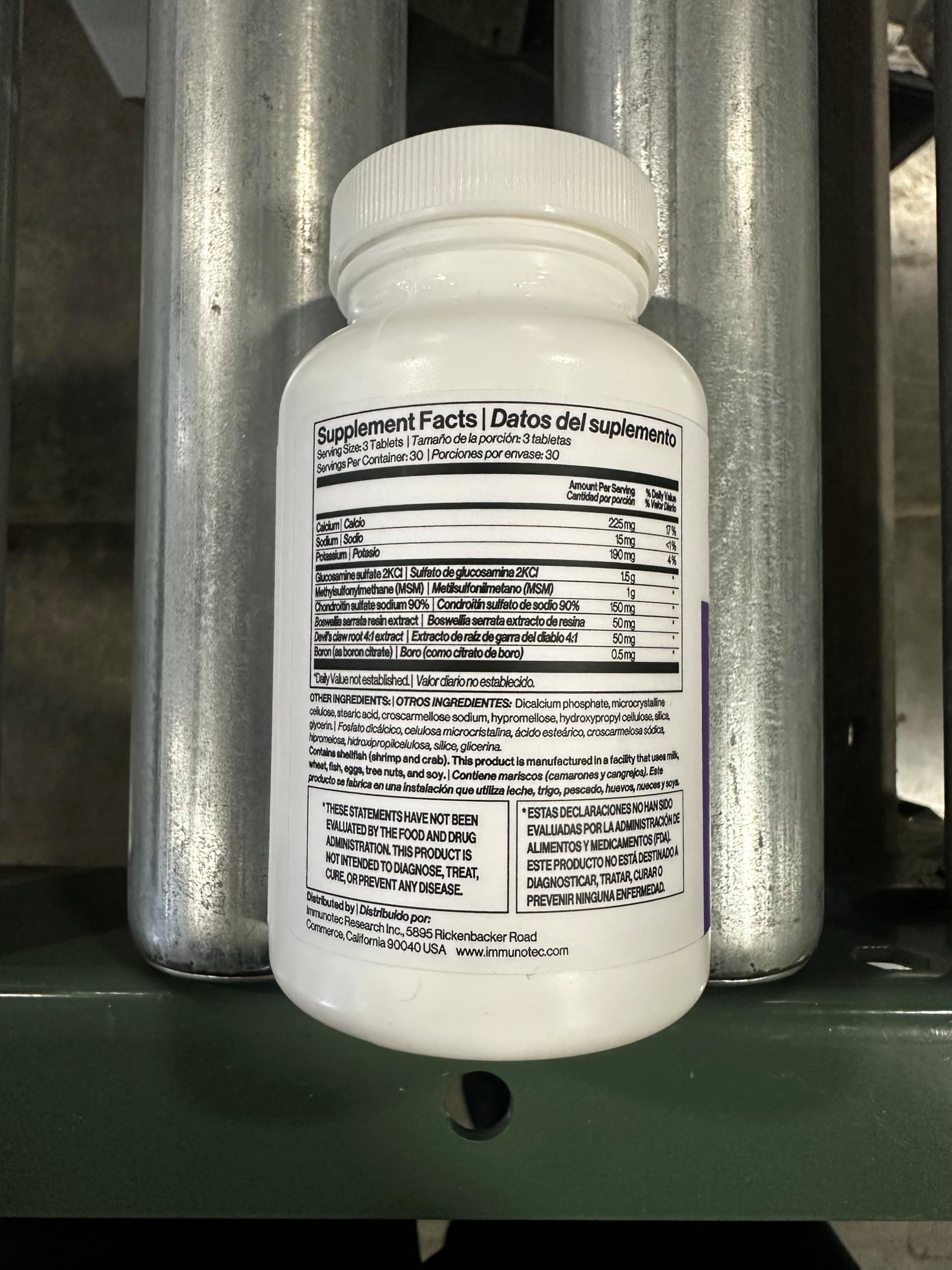 Immunotec Contralenta estructura-osea-apoyo: nutrientes para la base ósea.