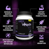 CONTROLLED LABS Purple Wraath, porciones Juicy Grape, ayuda a la recuperación muscular.