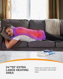 Almohadilla de calor CooCoCo, seis niveles, vista frontal, personaliza la intensidad para distintas necesidades.