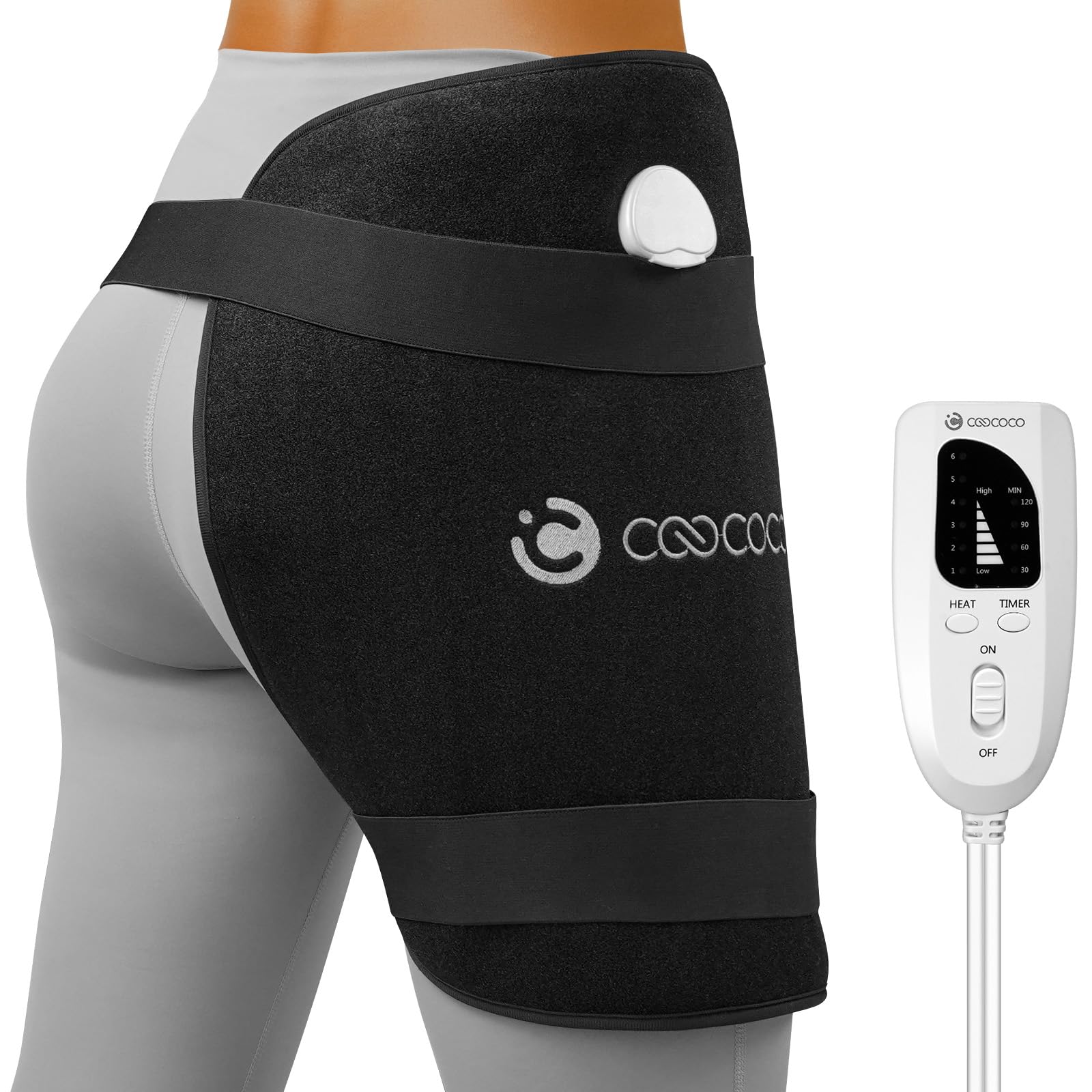 CooCoCo cadera: almohadilla de calor para alivio inmediato en casa y oficina